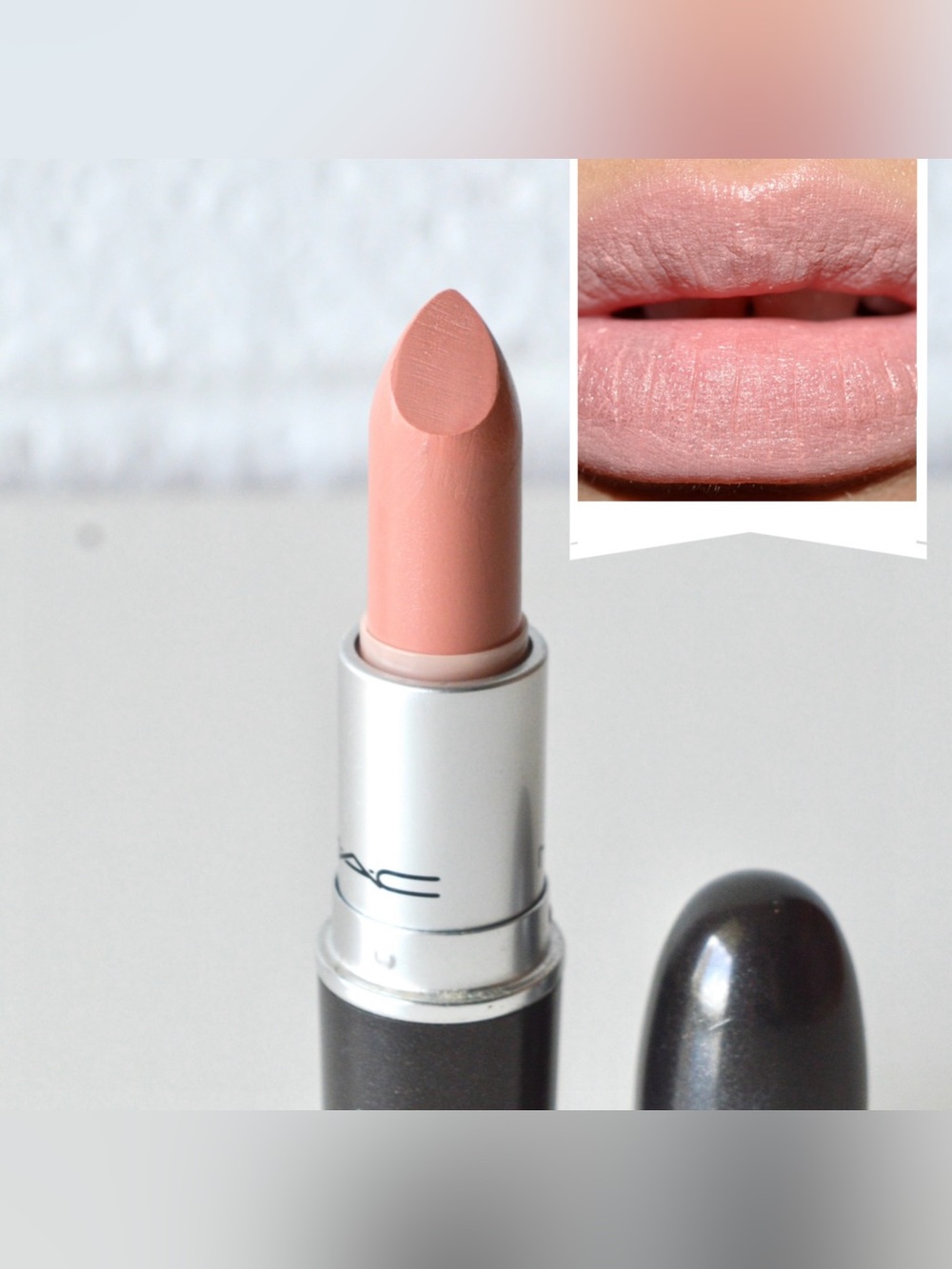 MAC Cosmetics Lipstick *HUE* Discontinued Rare Perfect Pink Nude Like New